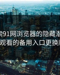 深入探索91网浏览器的隐藏潜力——91网在线观看的备用入口更换顺序揭秘