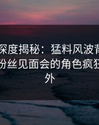 51爆料深度揭秘：猛料风波背后，神秘人在粉丝见面会的角色疯狂令人意外
