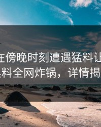 当事人在傍晚时刻遭遇猛料让人愤怒，黑料全网炸锅，详情揭秘